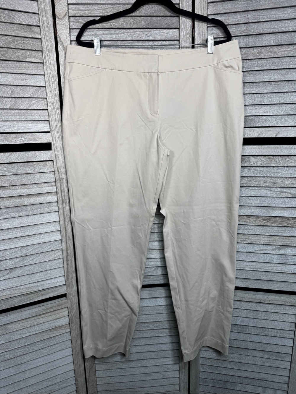 NWT Eileen Fisher XL Bone Ankle Pant Organic Cotton